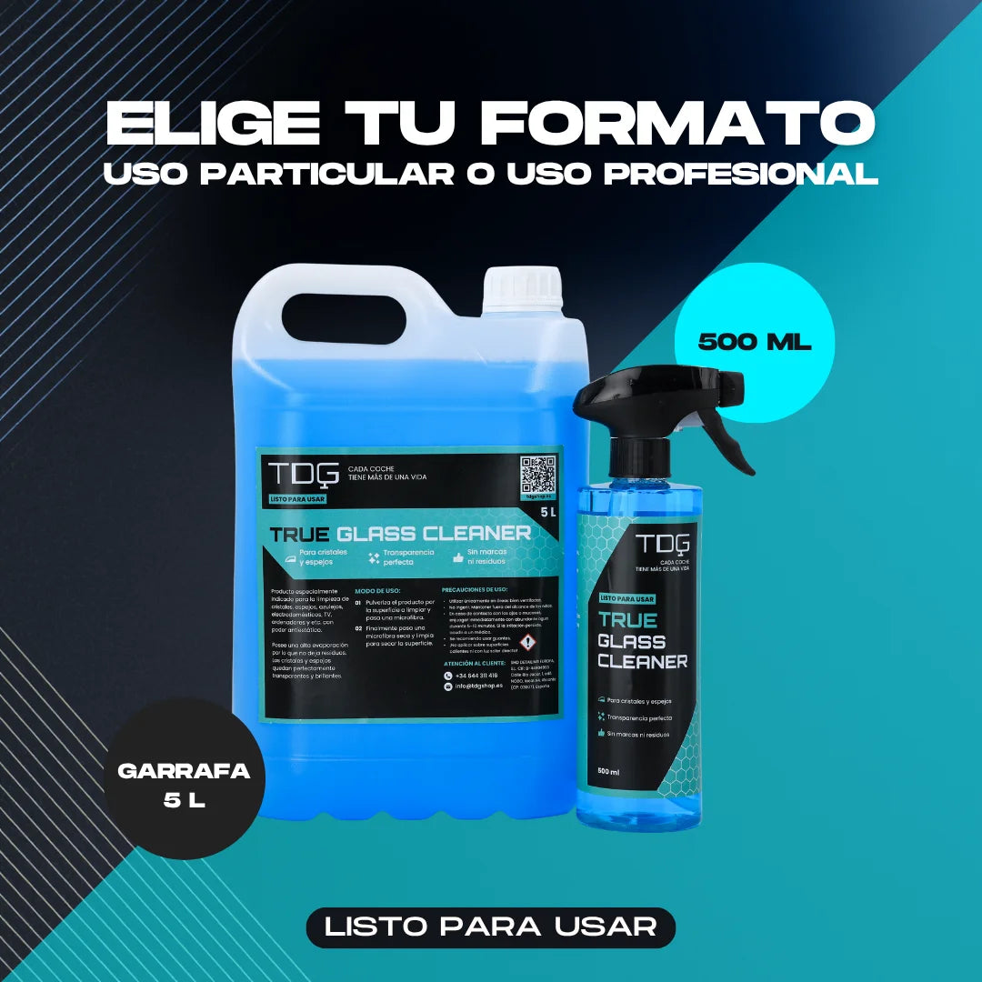 Limpia cristales Profesional para Coche True Glass Cleaner