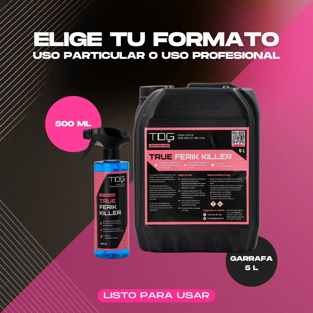 Descontaminante Férrico para Llantas y Pintura True Ferik Killer