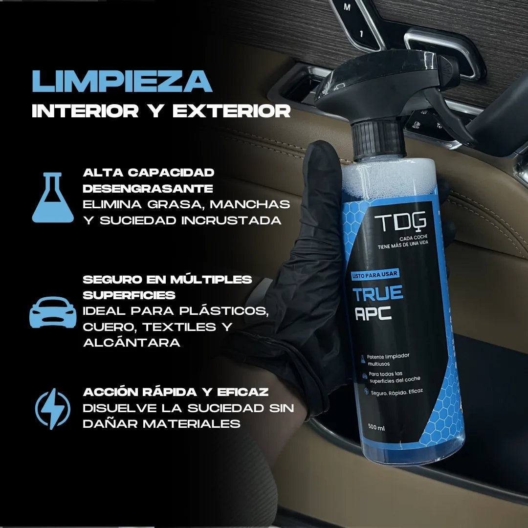 Kit de productos para el cuidado del coche True Kit Detailing Pro