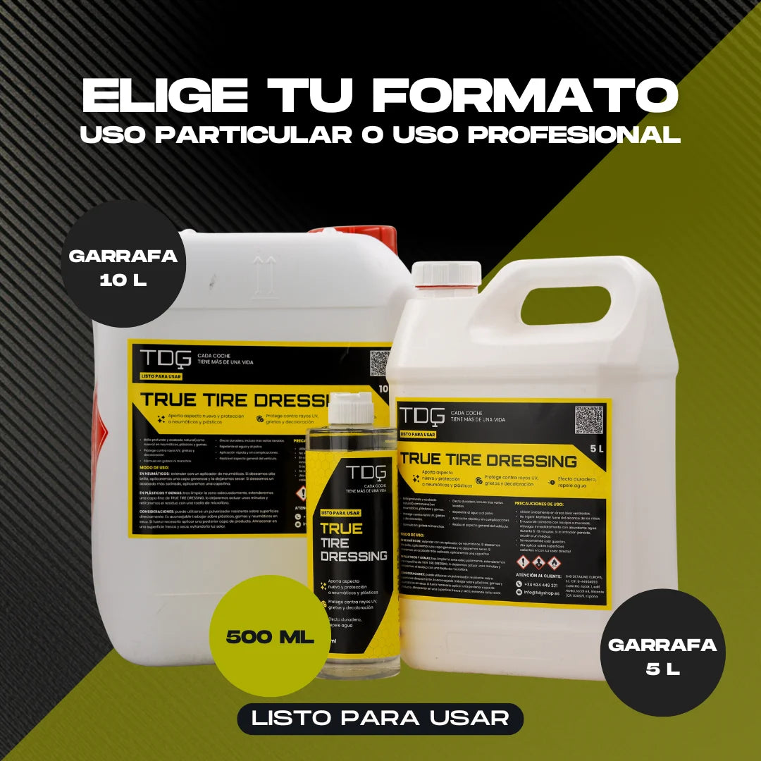 Abrillantador y Protector de Neumáticos True Tire Dresing