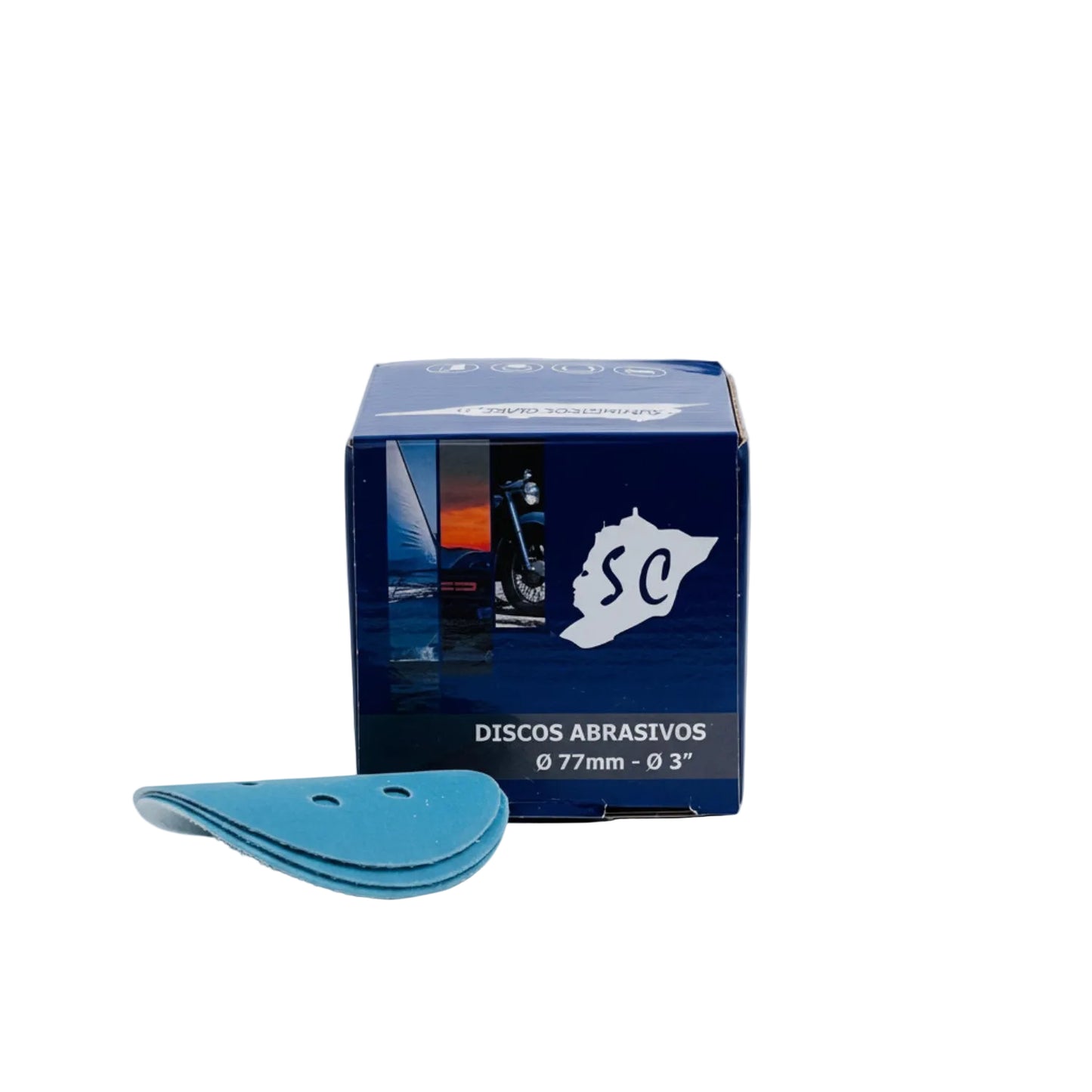 Discos Abrasivos Ø 77 mm (Ø 3″) — G320 / G600 / G800 / G1500