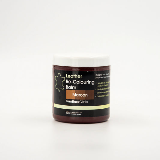 Bálsamo Restaurador de Color para Cuero Furniture Clinic Maroon 250 ml
