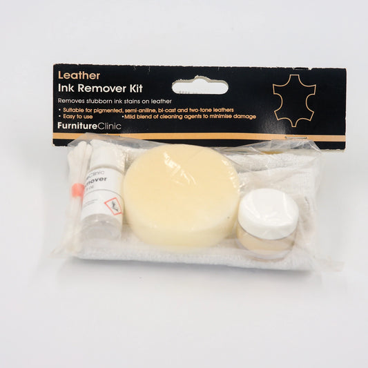 Kit eliminador de manchas de tinta para cuero Furniture Clinic (Leather Ink Remover Kit)