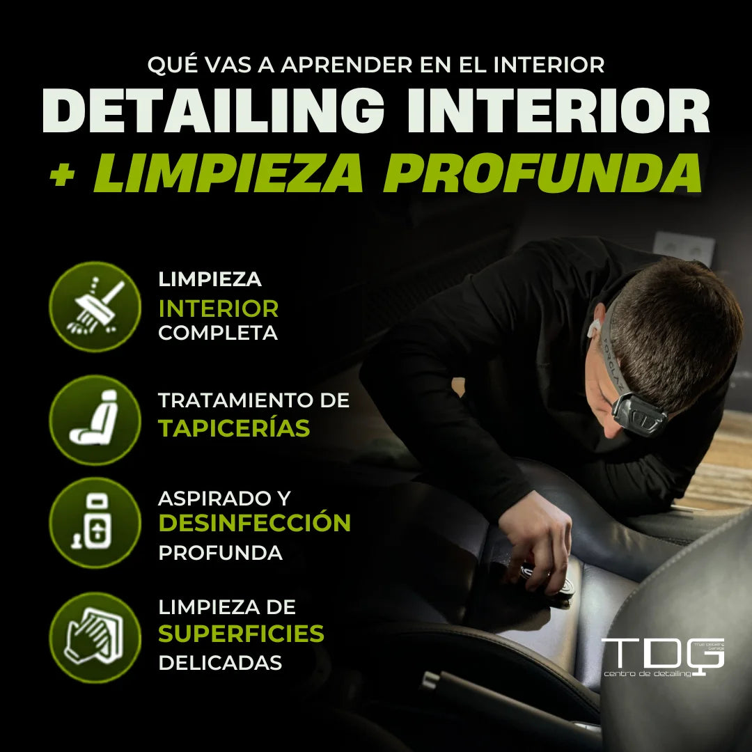 CURSO DETAILING 2 EN 1 – DETAILING + PULIDO Y PROTECCIÓN DE PINTURA (40H)
