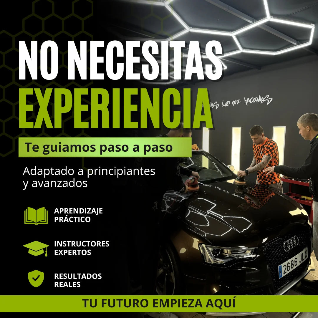 CURSO DETAILING 2 EN 1 – DETAILING + PULIDO Y PROTECCIÓN DE PINTURA (40H)