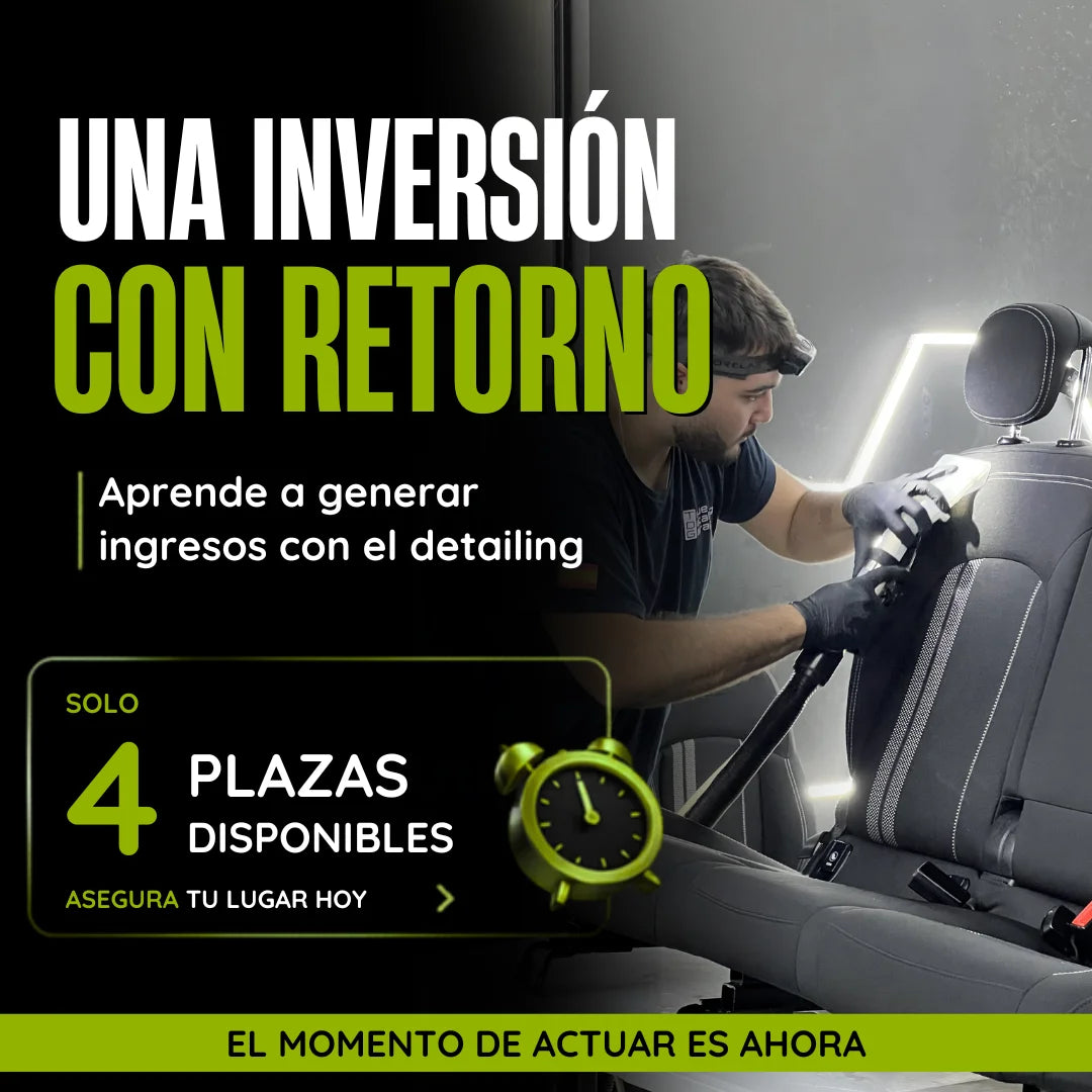 CURSO DETAILING 2 EN 1 – DETAILING + PULIDO Y PROTECCIÓN DE PINTURA (40H)
