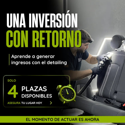 CURSO DETAILING 2 EN 1 – DETAILING + PULIDO Y PROTECCIÓN DE PINTURA (40H)