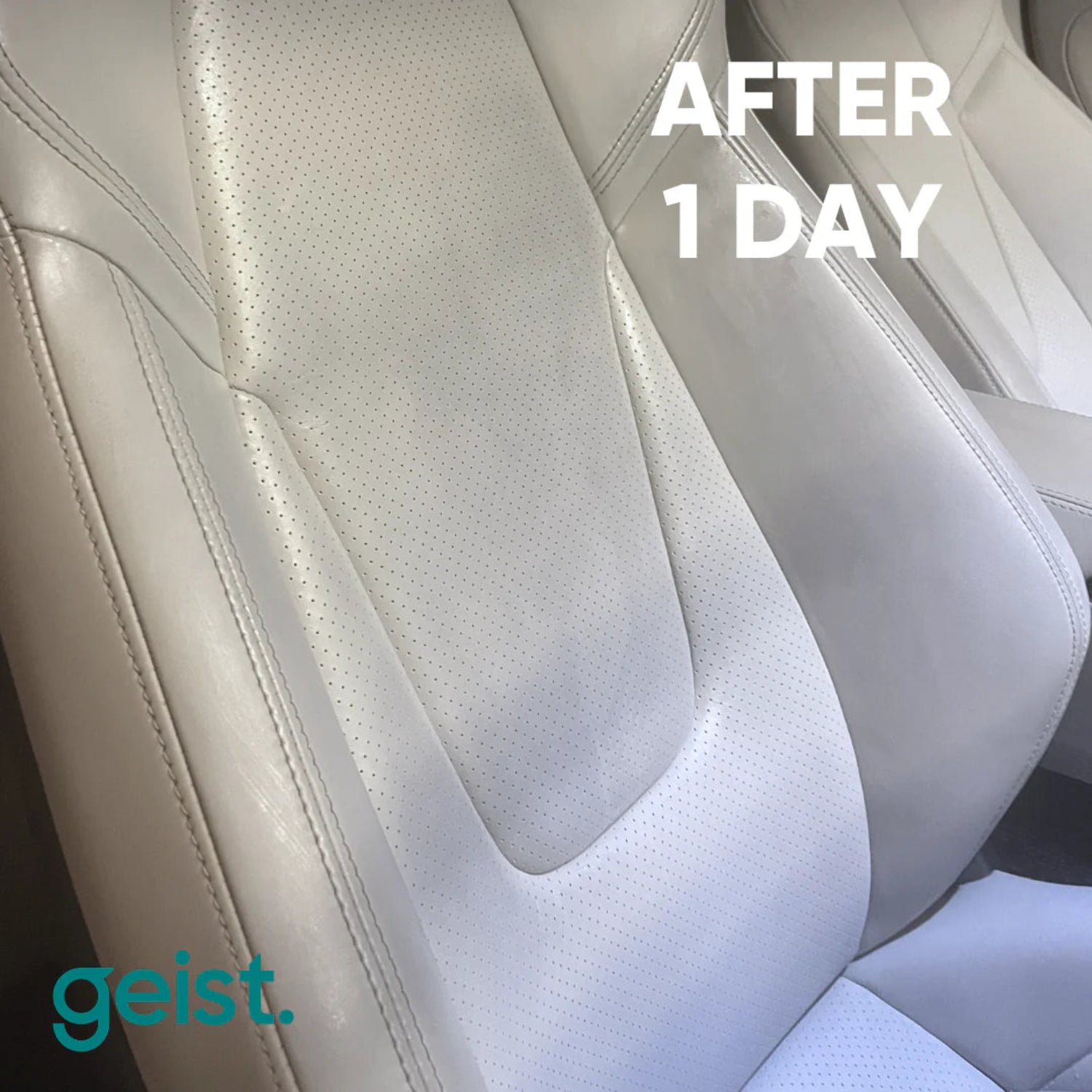 El Geist Removedor de Tinta y Tinte es una solución profesional potente y segura para eliminar marcas de bolígrafo, rotulador y transferencia de tinte en cuero, polipiel (PU) y PVC, sin dañar la superficie ni alterar su acabado.