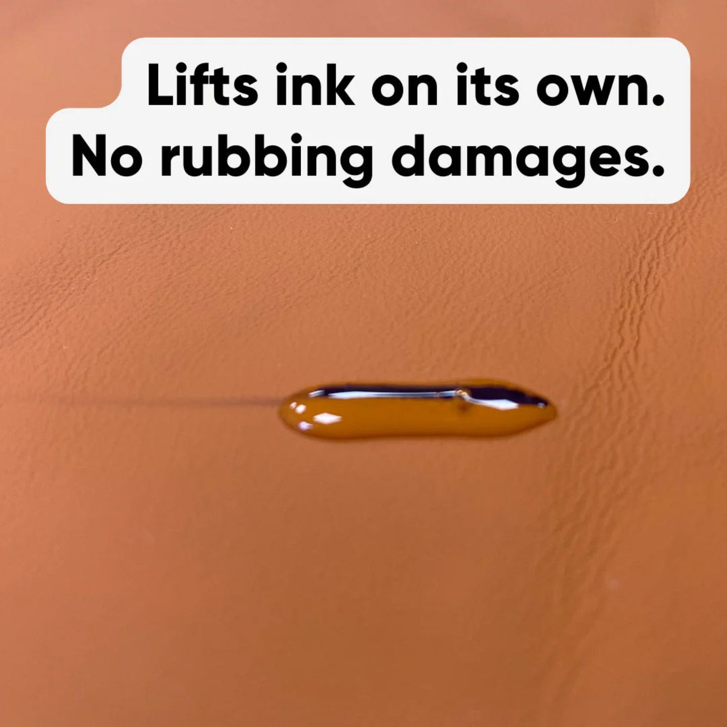 El Geist Removedor de Tinta y Tinte es una solución profesional potente y segura para eliminar marcas de bolígrafo, rotulador y transferencia de tinte en cuero, polipiel (PU) y PVC, sin dañar la superficie ni alterar su acabado.