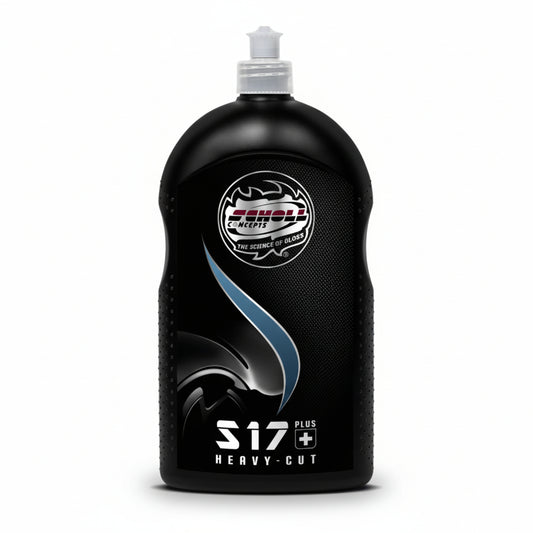 El Scholl Concepts S17+ Rubbing Compound es un pulimento universal de alto rendimiento ideal para eliminar rayaduras, marcas de lijado y defectos en pintura nueva o usada. Su tecnología iPT garantiza máxima eliminación con mínimo polvo y un acabado brillante. Compatible con la mayoría de pads Scholl.