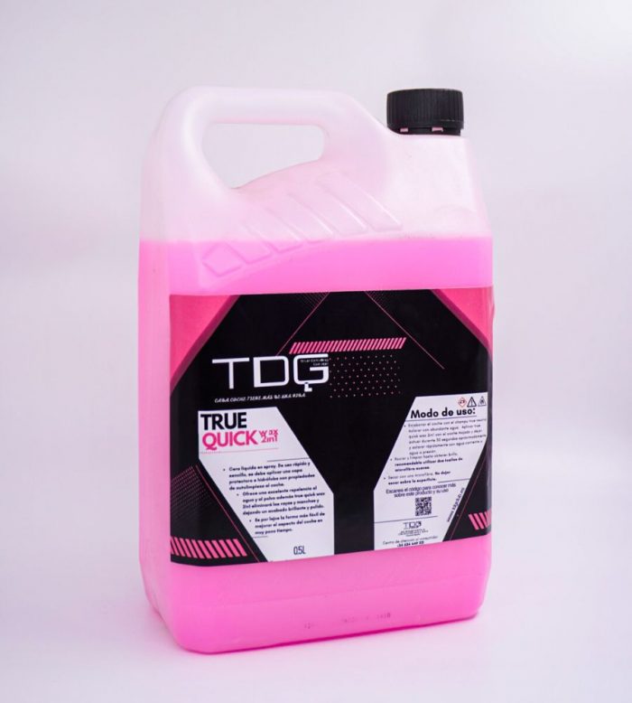 Envase de 5 litros de True Quick Wax 2in1, cera rápida con detallador para acabado brillante y protección duradera