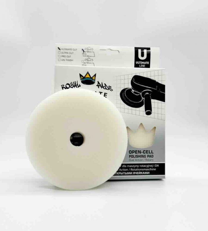 Almohadilla de pulido Royal Pads U-ULTIMATE Cut 125 mm para acabado profesional en detailing