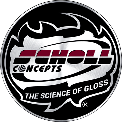 Logotipo de Scholl Concepts, marca líder en productos profesionales para pulido y cuidado del automóvil